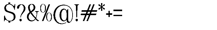 Soffline Light Semi Condensed Font OTHER CHARS