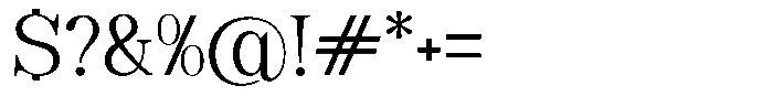 Soffline Light Semi Expanded Font OTHER CHARS