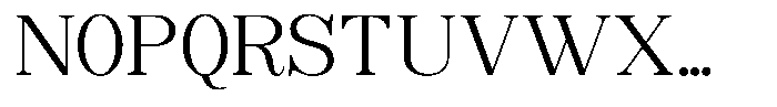 Soffline Light Semi Expanded Font UPPERCASE