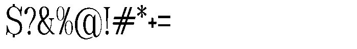 Soffline Light Ultra Condensed Font OTHER CHARS