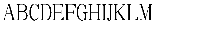 Soffline Light Ultra Condensed Font UPPERCASE