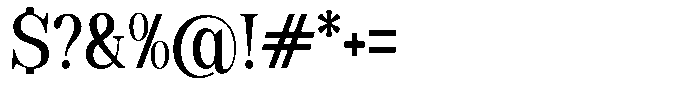 Soffline Medium Condensed Font OTHER CHARS