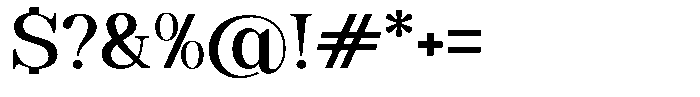 Soffline Medium Expanded Font OTHER CHARS