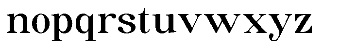 Soffline Medium Expanded Font LOWERCASE
