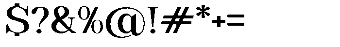 Soffline Medium Extra Expanded Font OTHER CHARS