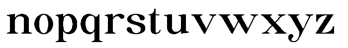 Soffline Medium Extra Expanded Font LOWERCASE