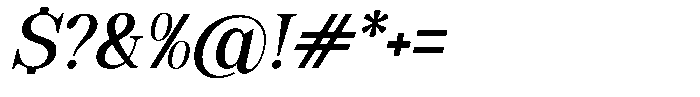 Soffline Medium Italic Font OTHER CHARS