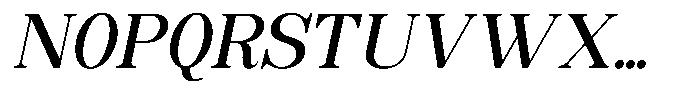 Soffline Medium Italic Font UPPERCASE