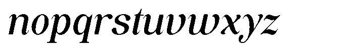 Soffline Medium Italic Font LOWERCASE