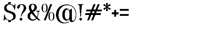 Soffline Medium Semi Condensed Font OTHER CHARS