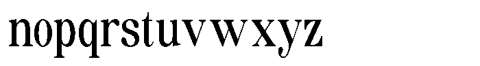 Soffline Medium Ultra Condensed Font LOWERCASE