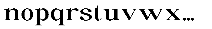 Soffline Medium Ultra Expanded Font LOWERCASE