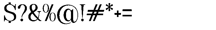 Soffline Regular Font OTHER CHARS
