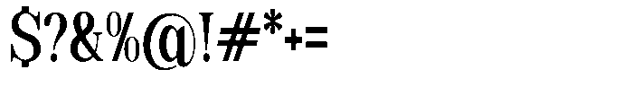 Soffline Semi Bold Ultra Condensed Font OTHER CHARS