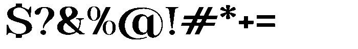 Soffline Semi Bold Ultra Expanded Font OTHER CHARS