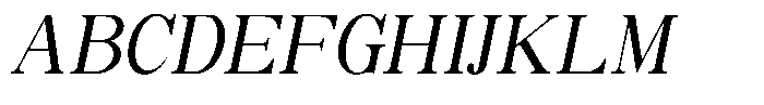 Soffline Semi Condensed Italic Font UPPERCASE