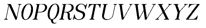 Soffline Semi Condensed Italic Font UPPERCASE