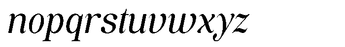 Soffline Semi Condensed Italic Font LOWERCASE