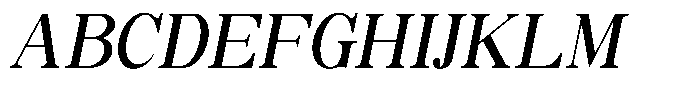 Soffline Semi Condensed Medium Italic Font UPPERCASE
