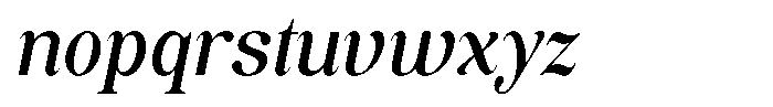 Soffline Semi Condensed Medium Italic Font LOWERCASE