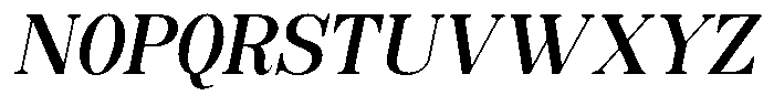 Soffline Semi Condensed Semi Bold Italic Font UPPERCASE