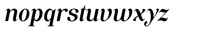 Soffline Semi Condensed Semi Bold Italic Font LOWERCASE