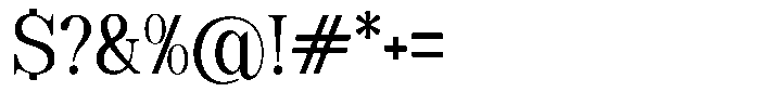 Soffline Semi Condensed Font OTHER CHARS