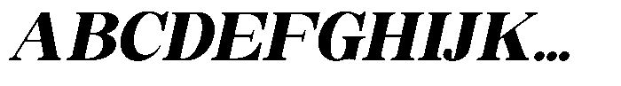 Soffline Semi Expanded Black Italic Font UPPERCASE