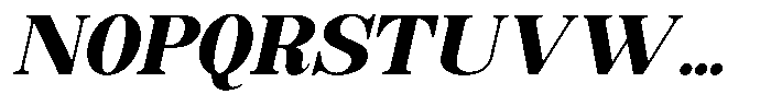 Soffline Semi Expanded Black Italic Font UPPERCASE