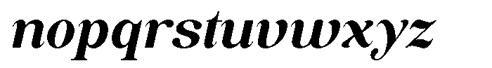 Soffline Semi Expanded Bold Italic Font LOWERCASE
