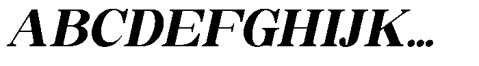 Soffline Semi Expanded Extra Bold Italic Font UPPERCASE