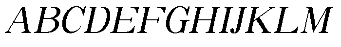 Soffline Semi Expanded Italic Font UPPERCASE
