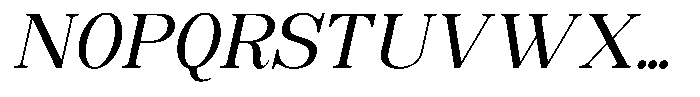 Soffline Semi Expanded Italic Font UPPERCASE