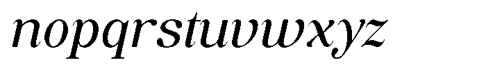 Soffline Semi Expanded Italic Font LOWERCASE