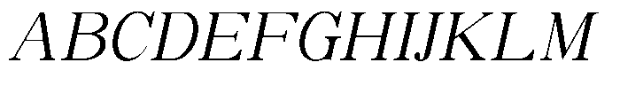 Soffline Semi Expanded Light Italic Font UPPERCASE