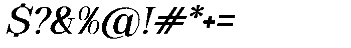 Soffline Semi Expanded Medium Italic Font OTHER CHARS