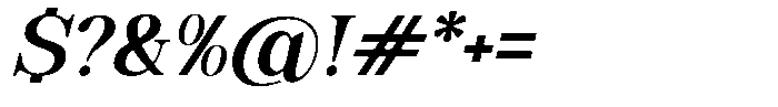 Soffline Semi Expanded Semi Bold Italic Font OTHER CHARS