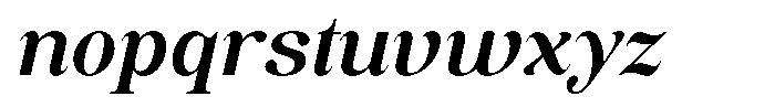 Soffline Semi Expanded Semi Bold Italic Font LOWERCASE