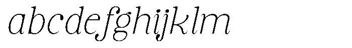 Soffline Semi Expanded Thin Italic FONT
