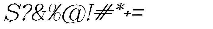 Soffline Soffline-Ext Exp Extra Light Italic Font OTHER CHARS