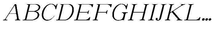 Soffline Soffline-Ext Exp Extra Light Italic Font UPPERCASE