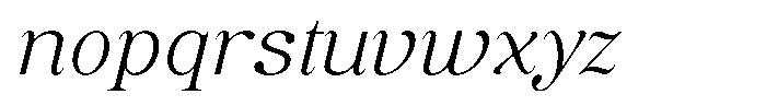 Soffline Soffline-Ext Exp Extra Light Italic Font LOWERCASE