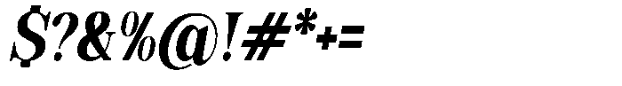 Soffline Soffline-Extra Condensed Extra Bold Italic Font OTHER CHARS