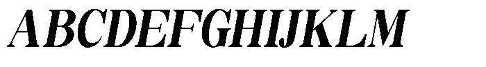 Soffline Soffline-Extra Condensed Extra Bold Italic Font UPPERCASE
