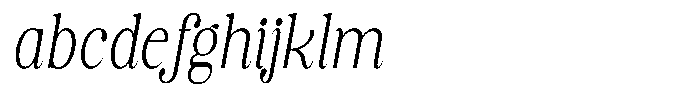 Soffline Soffline-Extra Condensed Extra Light Italic FONT