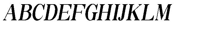 Soffline Soffline-Extra Condensed Sem Bold Italic Font UPPERCASE