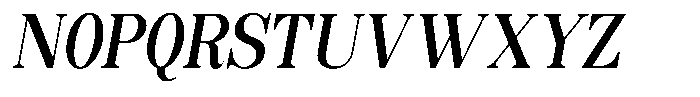 Soffline Soffline-Extra Condensed Sem Bold Italic Font UPPERCASE