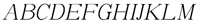Soffline Soffline-Sem Exp Extra Light Italic Font UPPERCASE