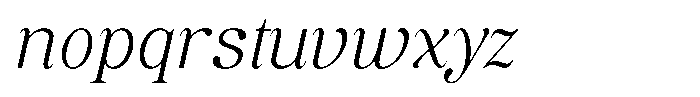Soffline Soffline-Sem Exp Extra Light Italic Font LOWERCASE
