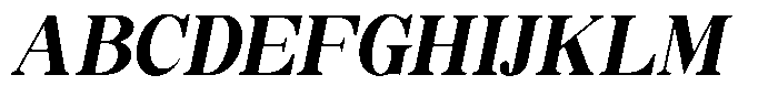 Soffline Soffline-Semi Condensed Extra Bold Italic Font UPPERCASE